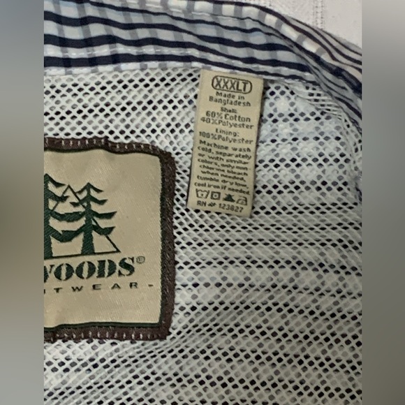 Tallwoods Element Wear Nylon Blend Mesh Long Sleeve Dress Shirt XXXLT - Picture 4 of 6